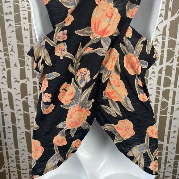 Floral Print Cross-Back Tank Top sz S - Picture 8 of 13
